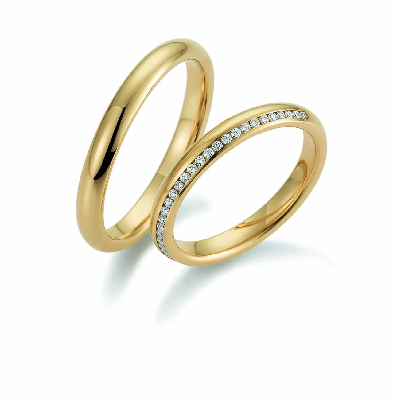 Gelbgoldene Eheringe von Gerstner GER-079