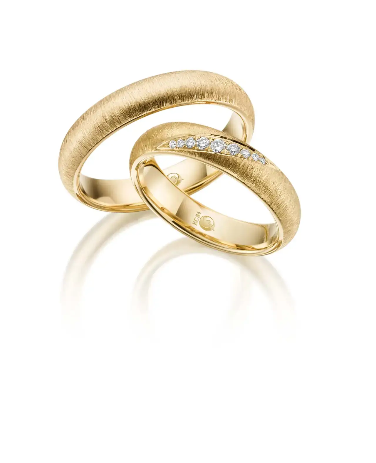 Gelbgoldene Trauringe GG-056