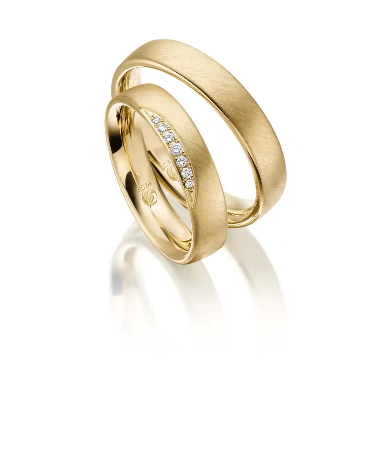Gelbgoldene Trauringe GG-052