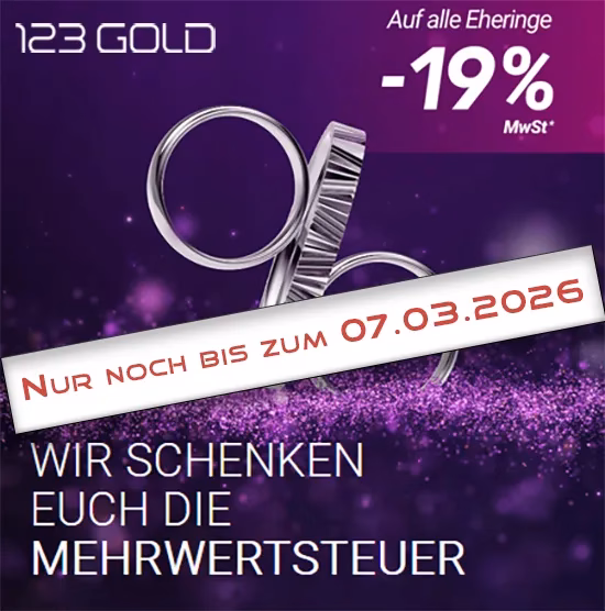 Mehrwertsteuer Aktion 2026 auf Trauringe